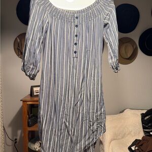 Striped Blue Dress